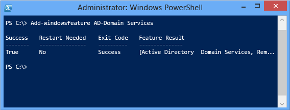 Screenshot that shows a Windows PowerShell terminal window.