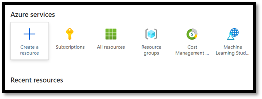 Available Azure resources