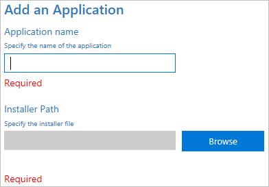 In Windows Configuration Designer, add an application.