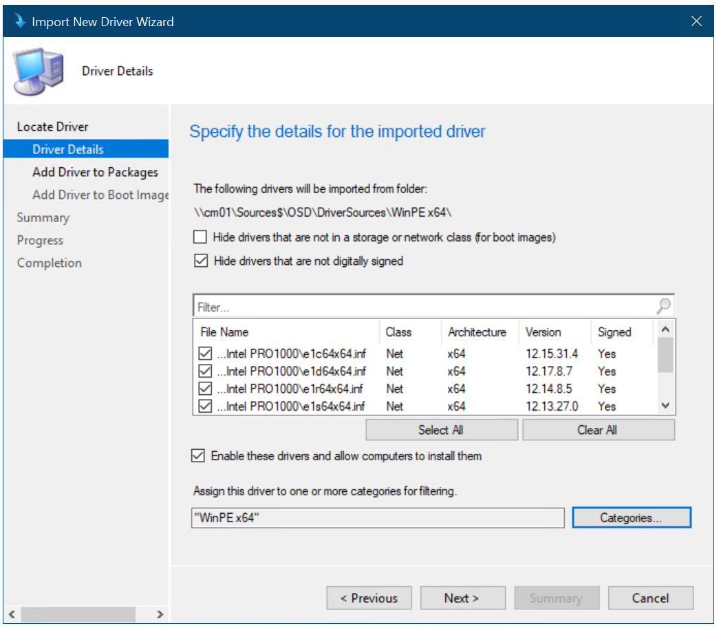 hp driver packs for microsoft sccm