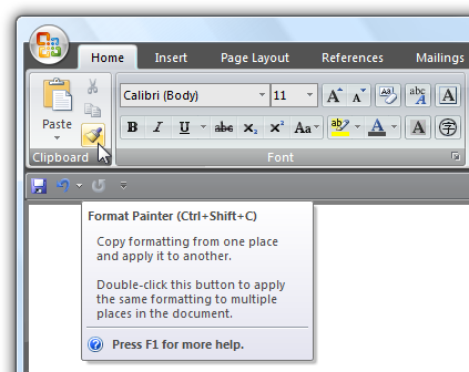 screen shot of infotip showing button's functions 
