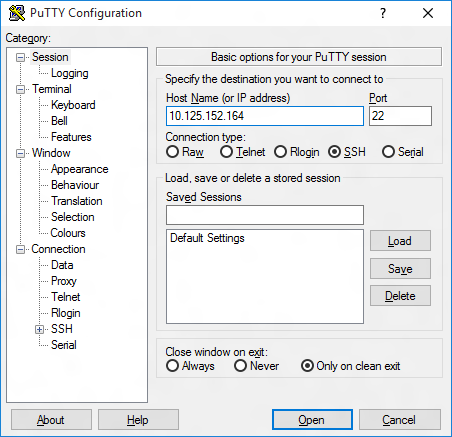 putty ssh windows 10