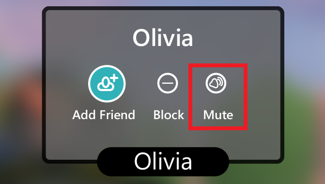 Button to mute/unmute others in a space