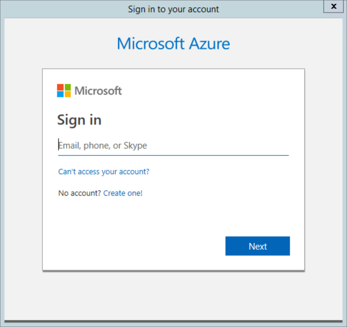 Azure Application Proxy Connector: sign-in
