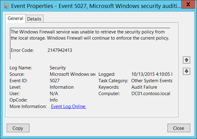 não consigo pensar no serviço de firewall do Windows Vista