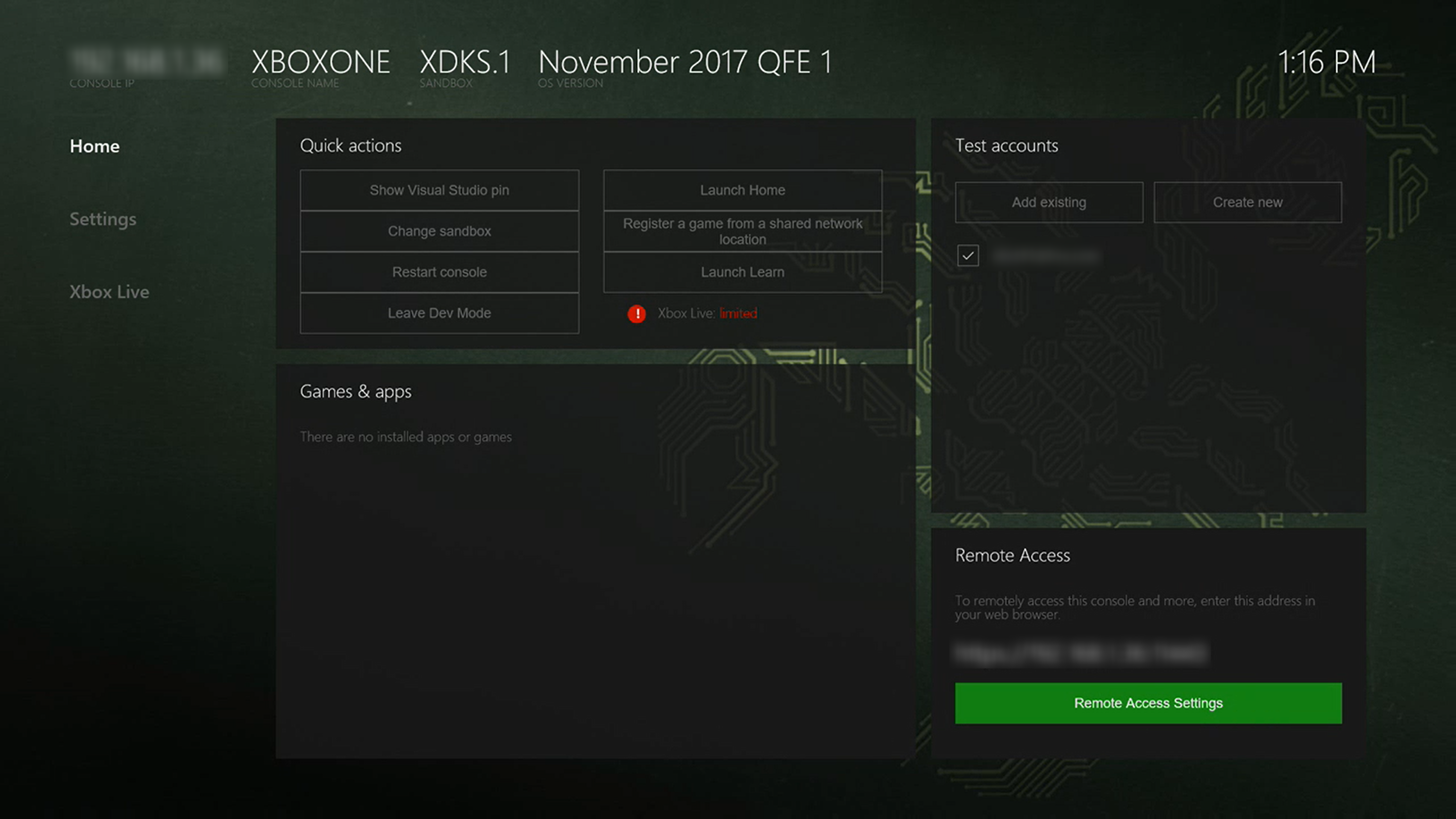 Device Portal For Xbox Windows Uwp Applications Microsoft Docs - device portal remotemanagement tool