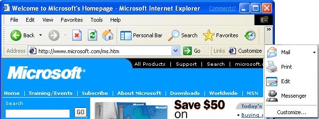 How To Create An Internet Explorer Style Toolbar Win32 Apps
