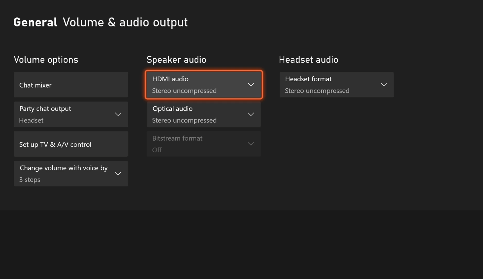 spatial sound disabled on xbox one in the settings app 