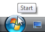 screen shot of windows start button with infotip 