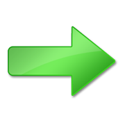 image of a large, green right arrow icon
