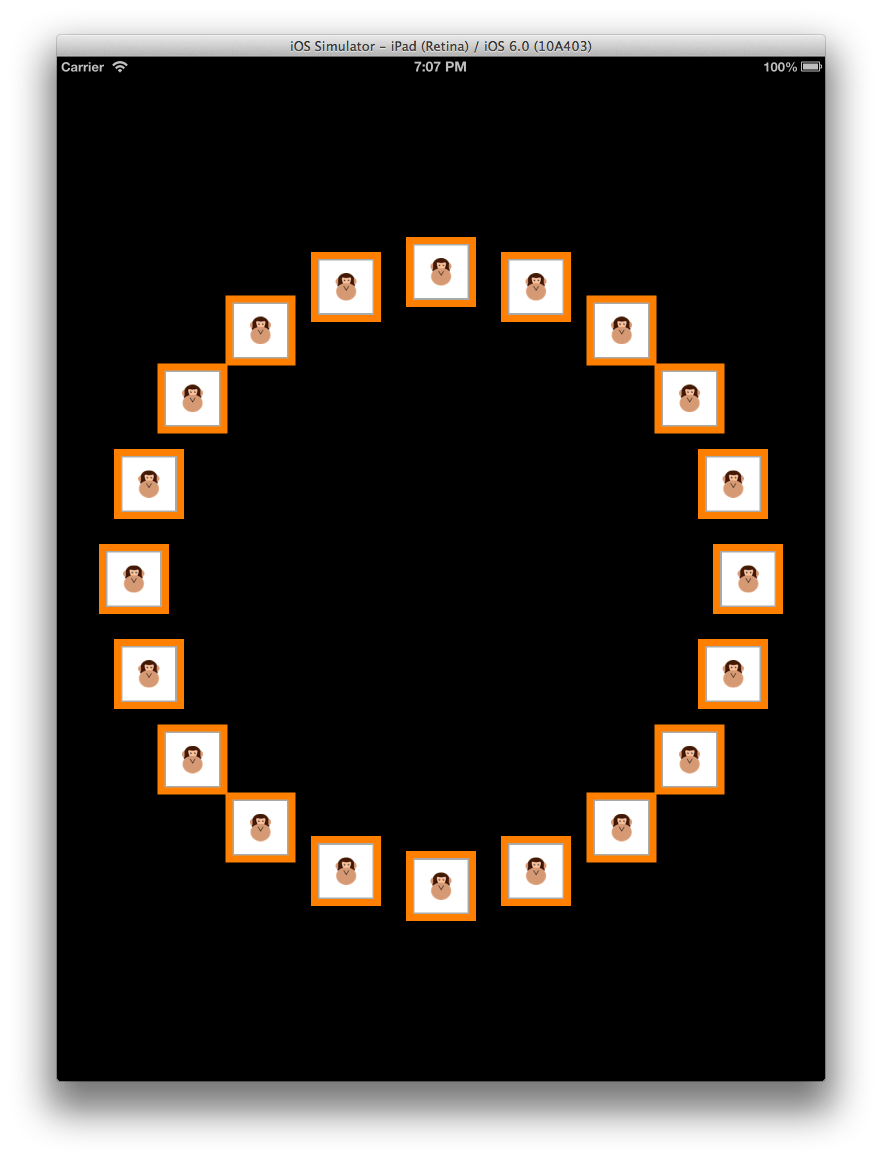 A circular custom layout as shown here