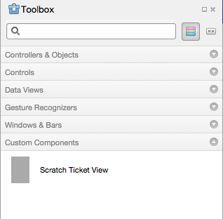 The Custom Components toolbox