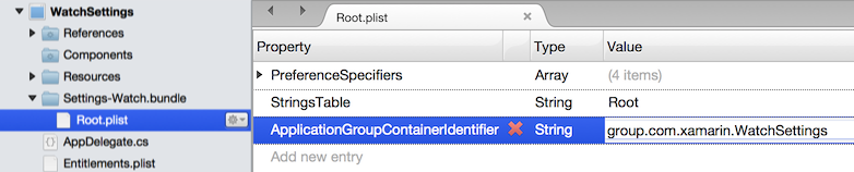 Add a ApplicationGroupContainerIdentifier key to the Root.plist