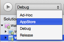 The AppStore build configuration