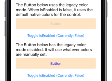 Legacy color mode disabled