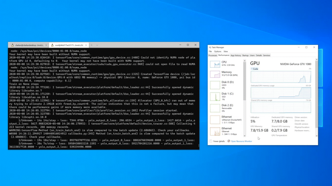 Running GPU acceleration with WSL