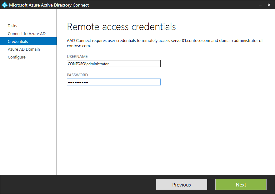 Remote access credentials