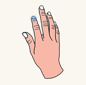 Pulsación de un dedo