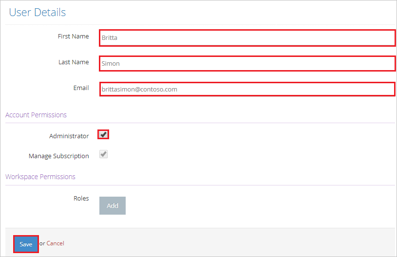 Screenshot shows the User Details tab where you can perform these steps.