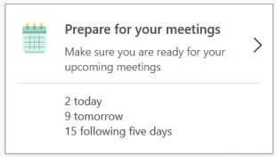 Prepárese para las reuniones.