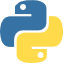 Esta imagen muestra el logotipo de Python