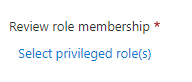 Review role memberships screenshot.