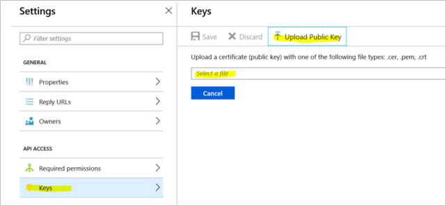 Screenshot shows the public key is uploaded.