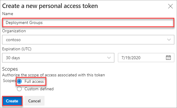 Creación de un token de acceso personal