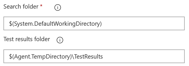 La opción TESTResultsDirectory de VSTest está disponible en la interfaz de usuario de la tarea.