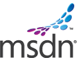 Screenshot showing the logo for MSDN, the Media Services team's primary community forum.