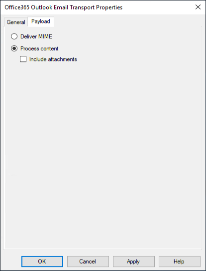 Propiedades del punto de conexión de carga para Office 365 adaptador en BizTalk Server