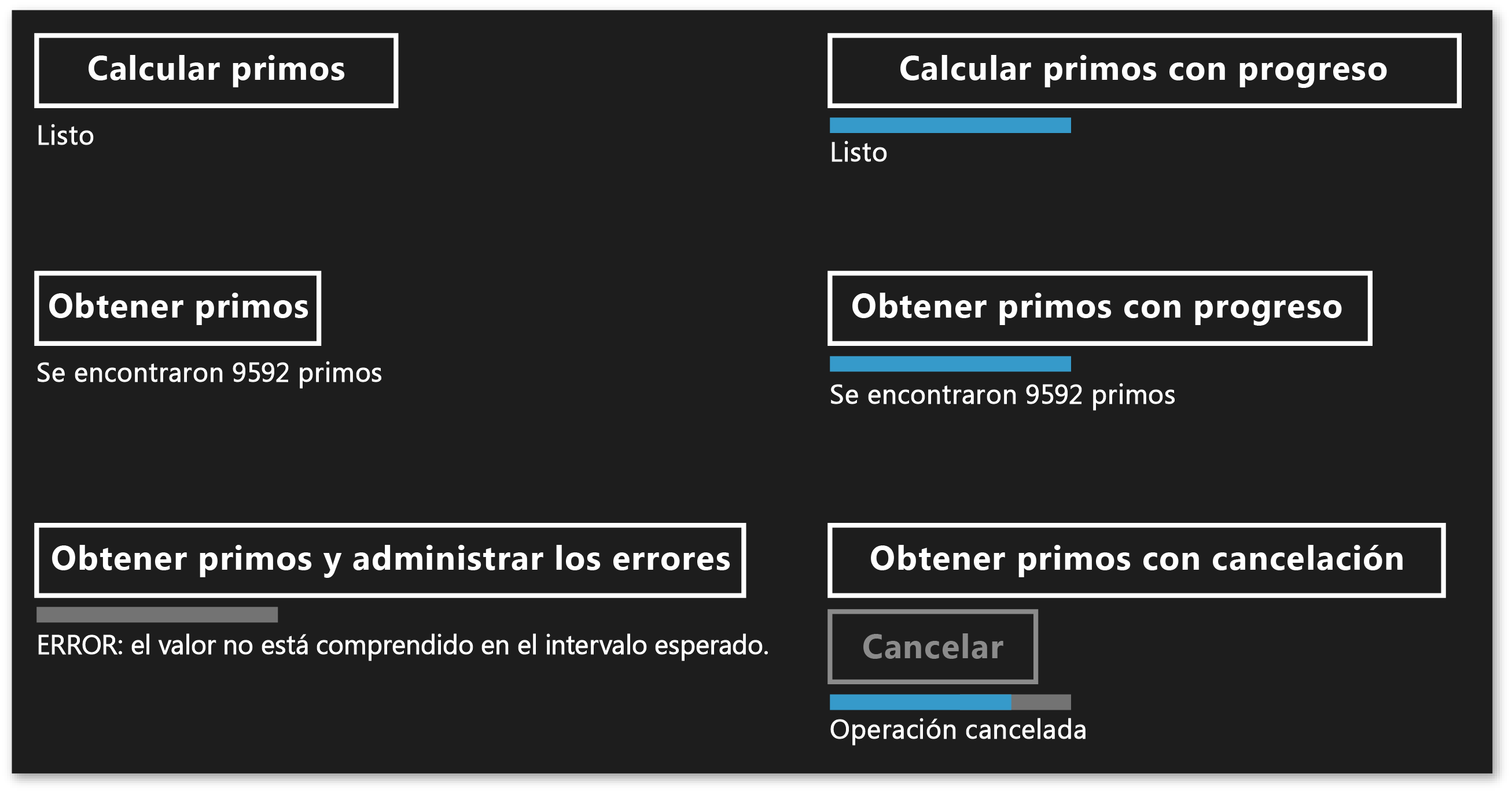 Windows Runtime Primes app.