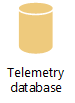 Este icono representa la base de datos del panel de telemetría de Office.