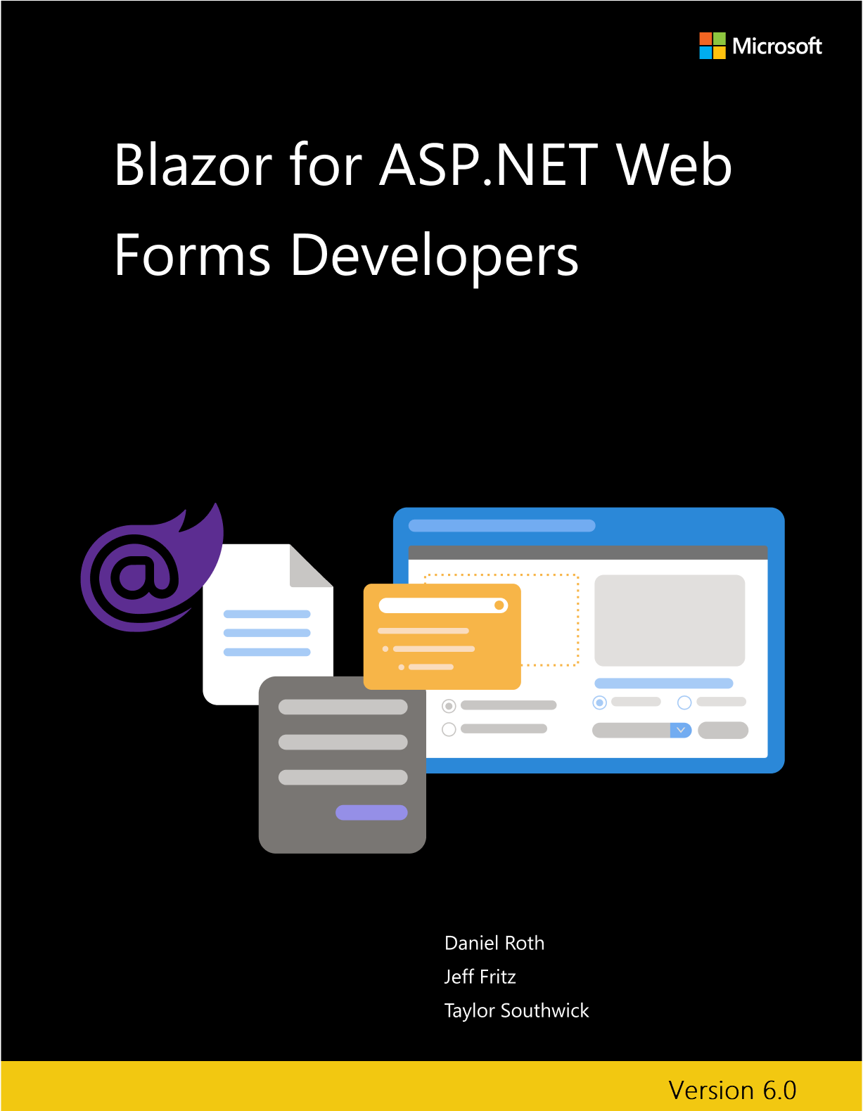 Portada del libro electrónico de Blazor para desarrolladores de ASP.NET Web Forms.