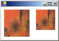 Captura de pantalla que muestra imágenes con textura escalada.