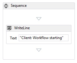Add a WriteLine activity