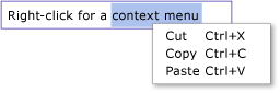 TextBox con menú contextual