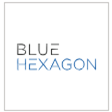 Logotipo de Hexágono Azul para Red.