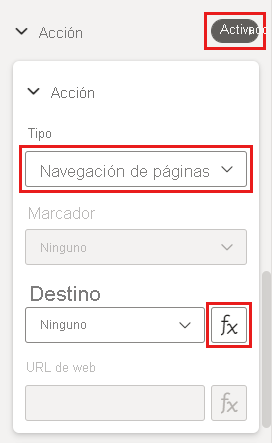 Screenshot showing Page navigation button.