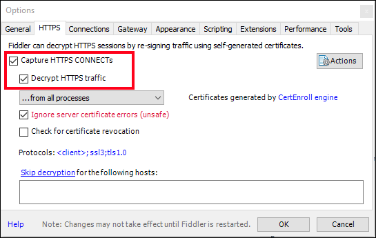 Active las casillas marcadas en la ficha HTTP.