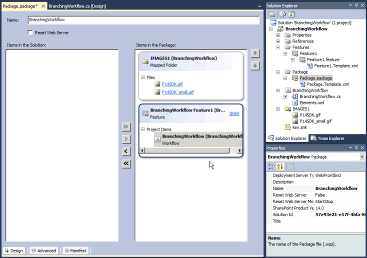 Uso del diseñador de paquetes en Visual Studio 2010
