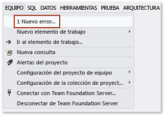 Crear error en Visual Studio