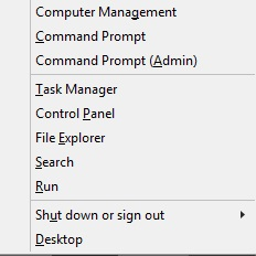 Captura de pantalla del símbolo del sistema Administración en la barra de tareas de Windows.