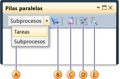 Toolbar in Parallel Stacks window