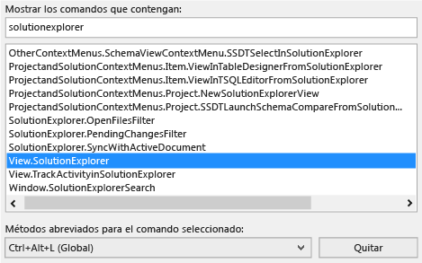 View a shortcut for a specified command