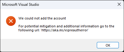 Screenshot of a pre-authorization error dialog.