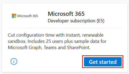 Microsoft 365 Developer Tile