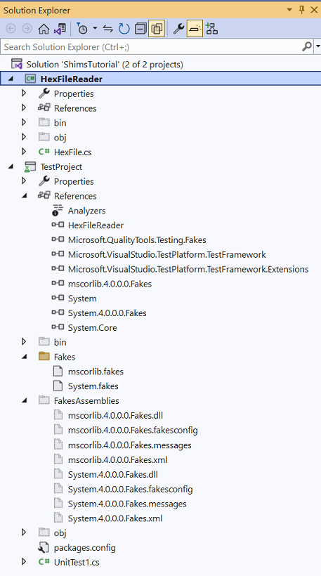 Screenshot of Solution Explorer showing all files.