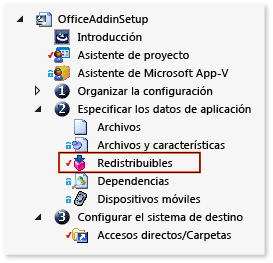 The Redistributables file in Solution Explorer