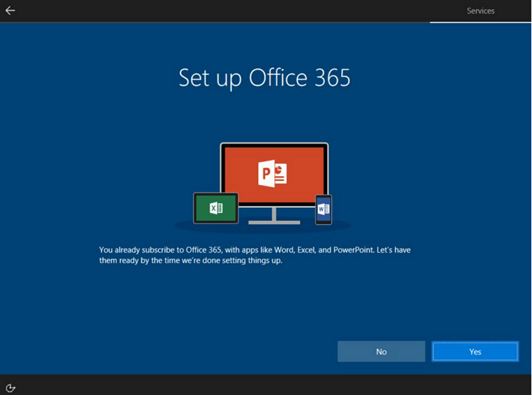 Configuración de Office 365: suscriptor de O365 existente